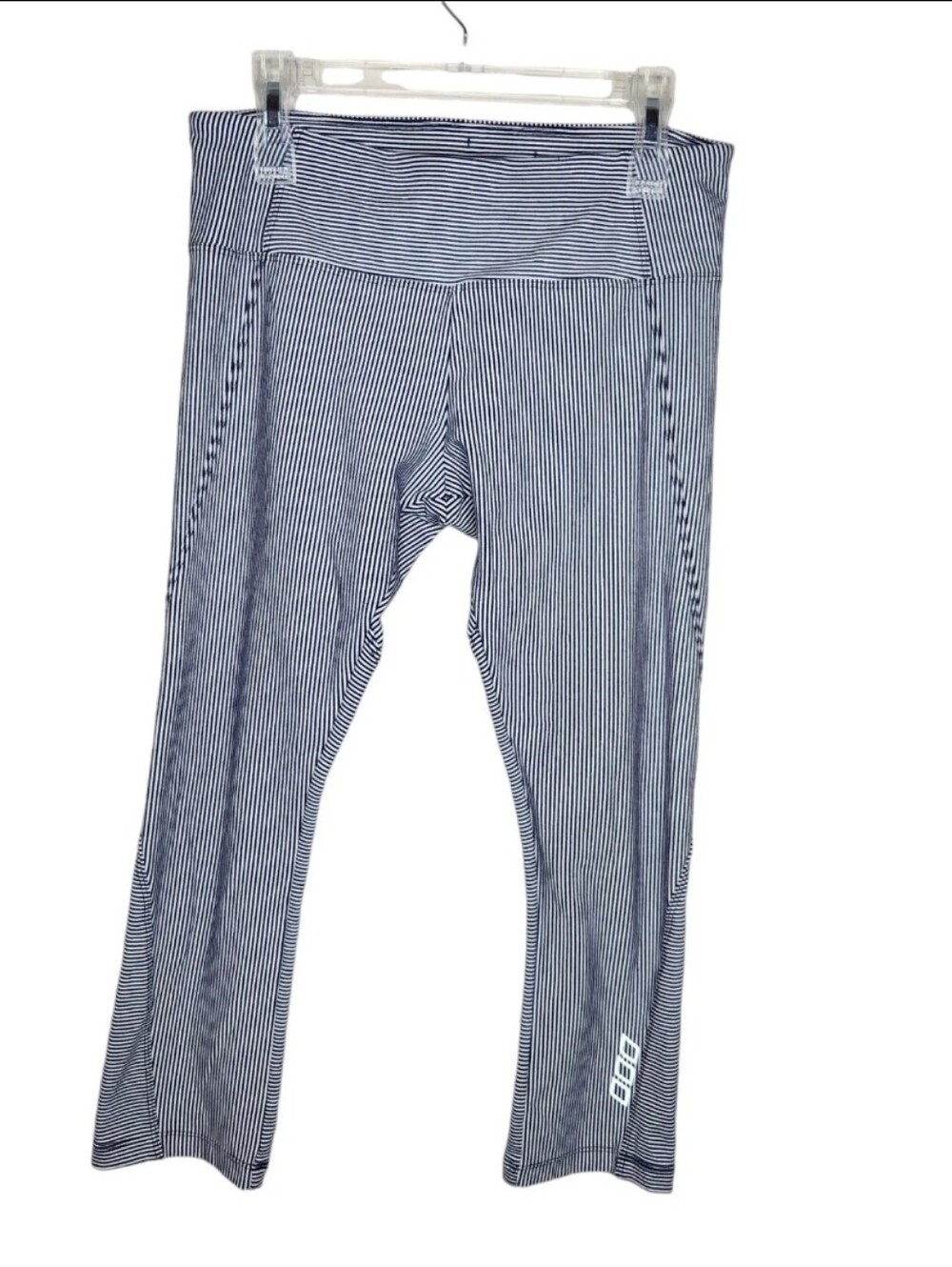 Lorna Jane Navy Blue White Cropped Leggings Size XS